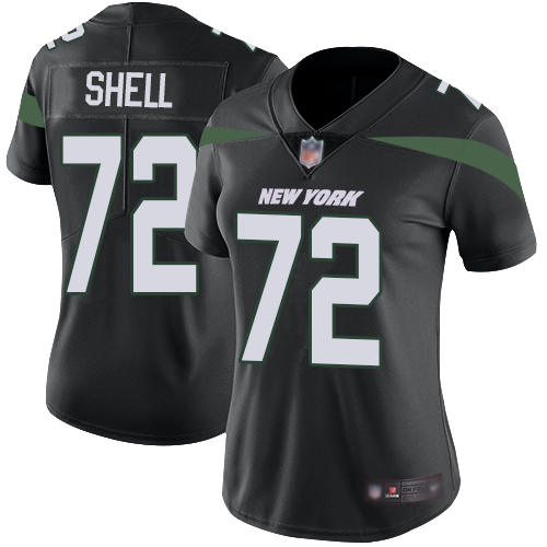 New York Jets Limited Black Women Brandon Shell Alternate Jersey NFL Football #72 Vapor Untouchable